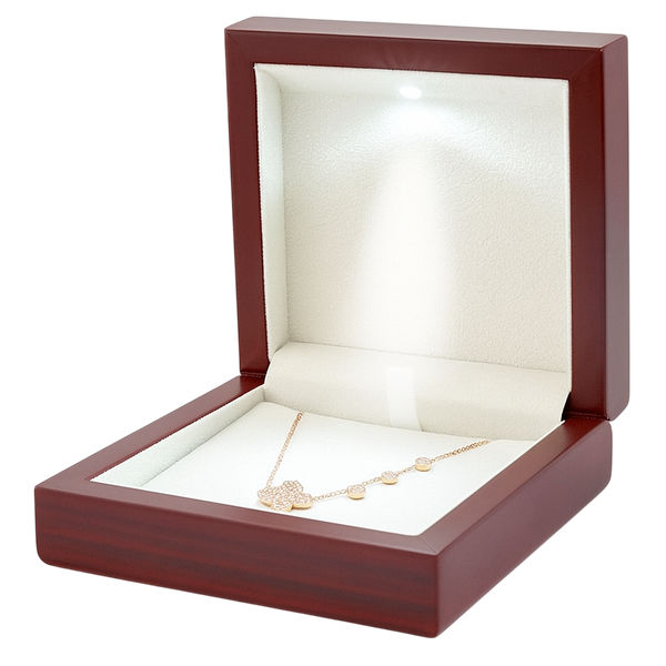 Caja de madera (con luz) para regalo